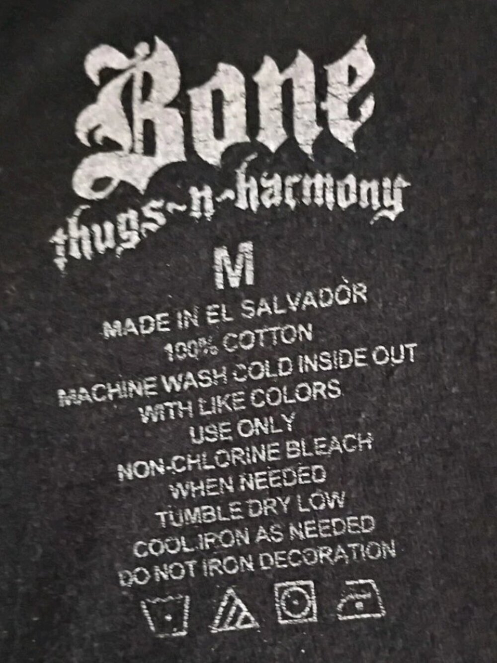 Bone Thugs-N-Harmony Black Graphic T-Shirt Mens Size Medium Graphic Tee Rap Y2k - Picture 4 of 4